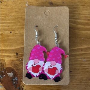 🍭 5 for $30 Pink Gnome Earrings